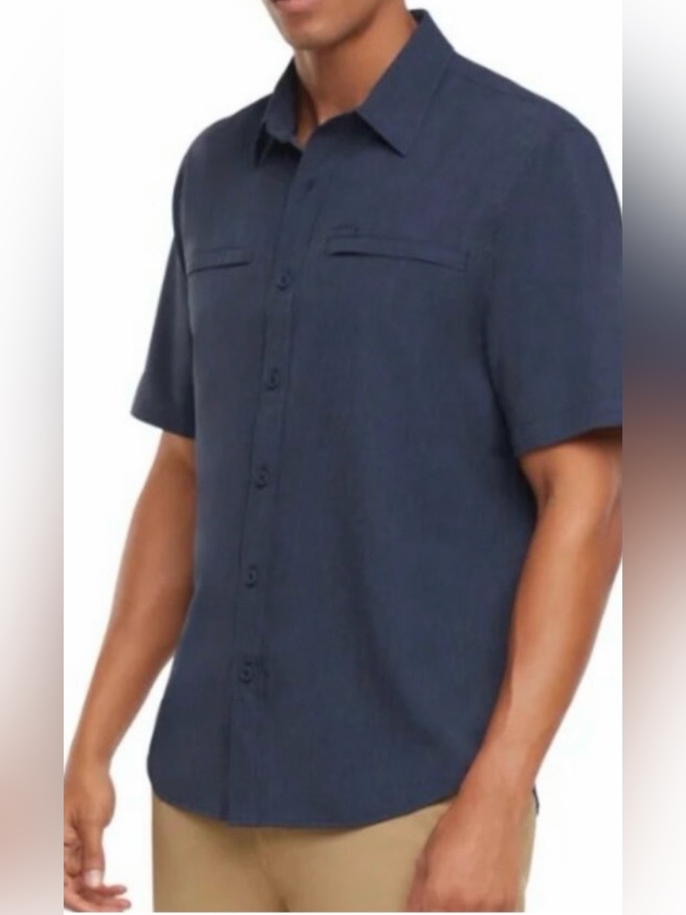 Orvis Navy Short-Sleeve Button-Down Shirt